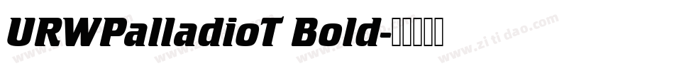 URWPalladioT Bold字体转换